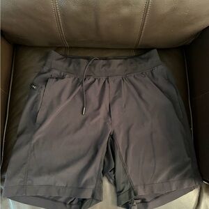 lululemon athletica Black Men's Athletic 2-in-1 Training Shorts